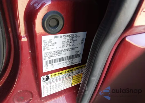 2015 Ford Expedition El Xlt z USA, uszkodzony, nr VIN 1FMJK1JT3FEF15708